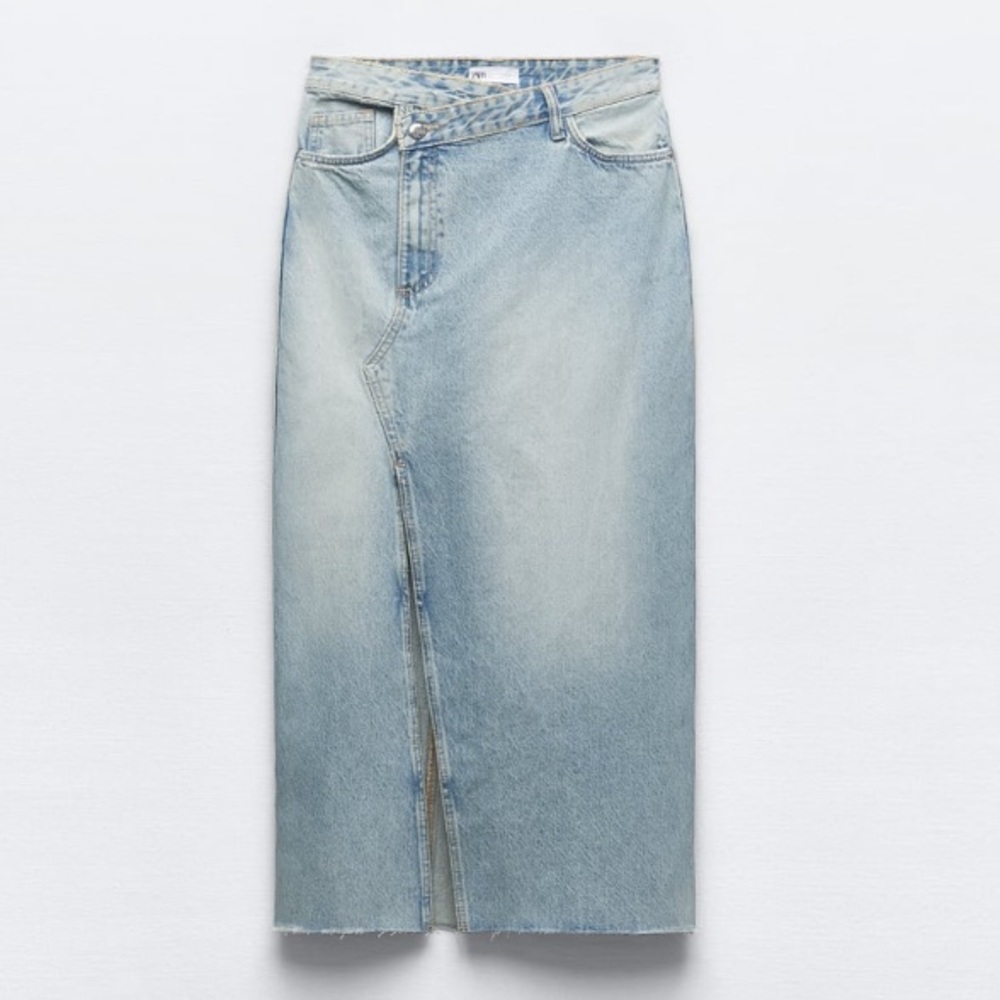 Zara TRF long denim skirt jeans